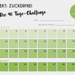 100 Tage Plan Vorlage Schönste Projekt Zuckerfrei Die 40 Tage Challenge Startet Am 01