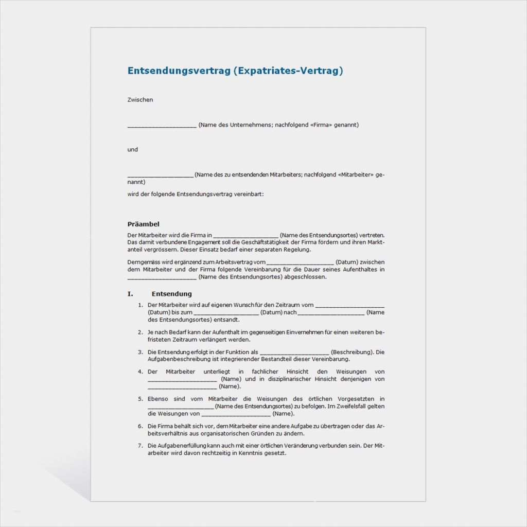 1und1 Vertrag Widerrufen Vorlage Wunderbar Muster Entsendungsvertrag