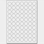 24 Etiketten Pro Blatt Vorlage Elegant Haft Etiketten 24 Mm Rund Weiss 700 Stück 10 Blatt A4