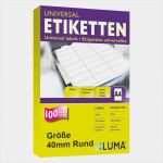 24 Etiketten Pro Blatt Vorlage Inspiration Weisse Etiketten 40mm Rund 4x6 Aufkleber Pro Blatt Von Luma