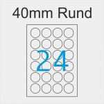 24 Etiketten Pro Blatt Vorlage Wunderbar Weisse Etiketten 40mm Rund 4x6 Aufkleber Pro Blatt Von Luma