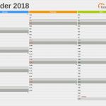 3 Monatskalender Vorlage Beste Kalender 2018 Zum Ausdrucken Kostenlos