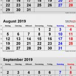 3 Monatskalender Vorlage Luxus Kalender August 2019 Als Excel Vorlagen