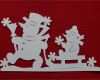 333 Vorlagen Winter Weihnachten Hübsch Schneemann Mit Schlitten Fensterbild Filigran