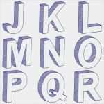 3d Buchstaben Vorlagen Kostenlos Cool Zeichnung 3d Buchstaben J R Vektorgrafik