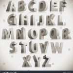 3d Buchstaben Vorlagen Kostenlos Schön "3d Schrift Große Weiße Aufrecht Stehende Buchstaben Vektor Eps8 " Stock Vektorgrafik