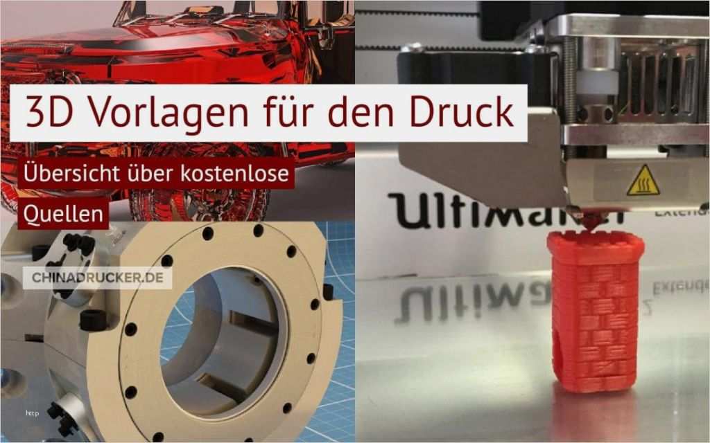 3d Drucker Kostenlose Vorlagen Einzigartig 3d Druckvorlagen Kostenlose Quellen ⋆ Chinadrucker