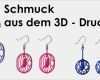 3d Drucker Vorlagen Schmuck Einzigartig Geschenke Ohrringe Aus Dem 3d Drucker Violet