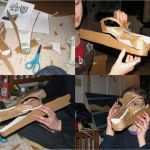 3d Masken Vorlagen Cool Cardboard Dragon Mask Wip by Wingedlioness On Deviantart