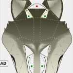 3d Masken Vorlagen Einzigartig Wolf Mask Template Large Halloween Costumes