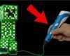 3d Papierfiguren Vorlagen Erstaunlich Minecraft Creeper Mit 3d Stift Malen Diy 🖊