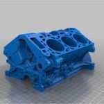 3d Printer Vorlagen Neu ford Engine Block by ford Thingiverse
