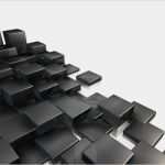 3d Würfel Vorlage Gut Fototapete 3d Schwarz Und Weiß Würfel Vorlage • Pixers