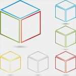 3d Würfel Vorlage Wunderbar 큐브 Quader Rechteck 3d — 스톡 벡터 © Waldemar Hoelzer