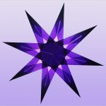 5 Zackiger Stern Vorlage Genial Lila 8 Zacken Sterne Aus Transparentpapier Basteln