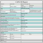 8d Report Vorlage Xls Erstaunlich 8d Report On Capa Item