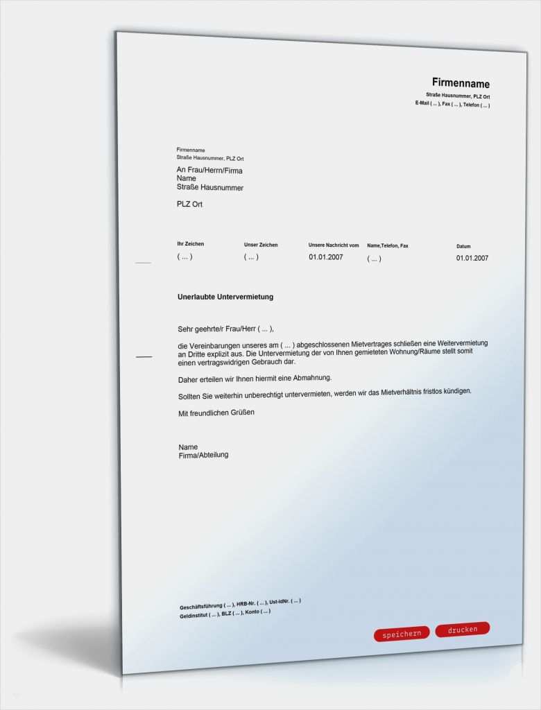 Abmahnung Bilderklau Vorlage Schön Vermieter Paket Kündigung & Abmahnung