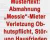 Abmahnung Messi Wohnung Vorlage Erstaunlich Mustertext Abmahnung Mieter Wegen "messitum" Vermüllung