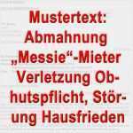 Abmahnung Messi Wohnung Vorlage Erstaunlich Mustertext Abmahnung Mieter Wegen "messitum" Vermüllung