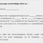 Abmahnung Vorlage Kostenlos Luxus Muster Abmahnung Gewerkschaftliche Werbung Zum Download