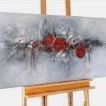 Acrylbilder Kinderzimmer Vorlagen Großartig Acryl Gemälde Abstrakt Rot Grau Struktur