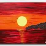 Acrylbilder Selber Malen Vorlagen Gut Malerei Von Celine Und Noch Ein &quot;sonnenuntergang Am Meer&quot;