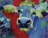 Acrylmalerei Tiere Vorlagen Großartig Cow Art Kuh Kunst "emma" Acrylic On Canvas 100x80 Cm