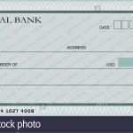 Adressänderung Bank Vorlage Erstaunlich Leere Bank Scheck Vorlage In Grüntönen Stockfoto Bild