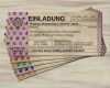 Adressaufkleber Drucken Vorlage Schönste Multivorlage Einladungskarten Im Ticketformat Stars