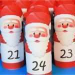 Adventskalender Basteln Mit Kindern Vorlagen Süß Adventskalender Basteln Weihnachtsmänner