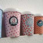 Adventskalender Haus Basteln Vorlagen Schön Adventskalender Aus Coffee to Go Bechern Basteln