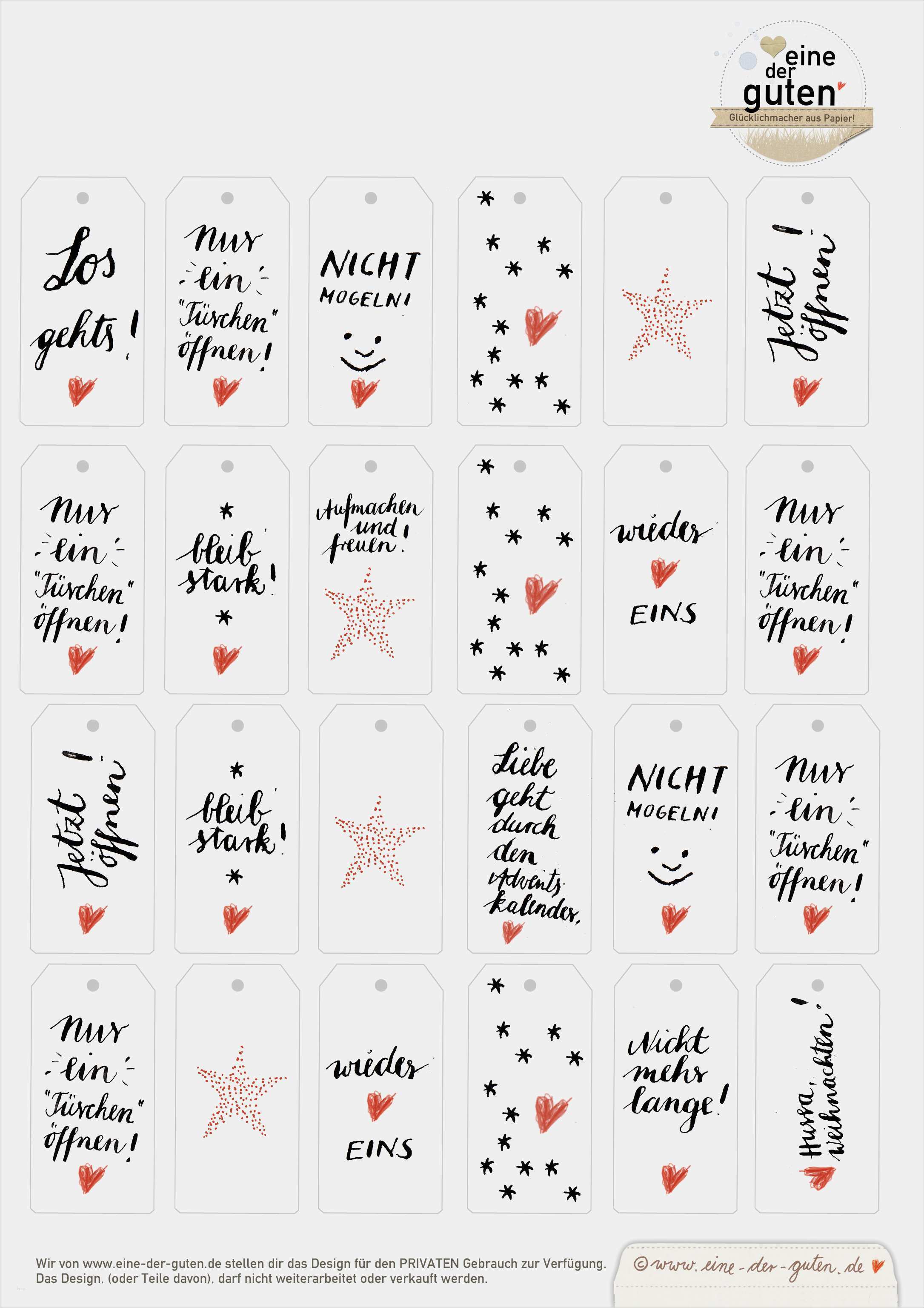 Adventskalender Streichholzschachtel Vorlage Neu Gratis Adventskalender Hangtags Geschenkanhänger