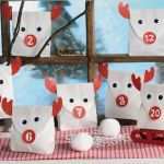Adventskalender Tüten Rentier Vorlage Erstaunlich Adventskalender Rentier Grundschule