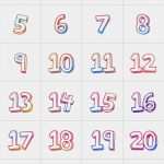 Adventskalender Vorlagen Ausdrucken Schön Adventskalenderzahlen Zum Ausdrucken Oder Nachmalen