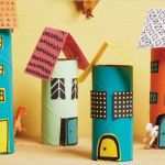 Adventskalender Weihnachtsdorf Vorlage Wunderbar Haus Aus Papierrollen Basteln Ostseesuche