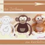 Affen Basteln Vorlage Cool Affe Schnittmuster Arni Affe Nähen Anleitung Schimpanse Nähen