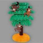 Affen Basteln Vorlage Erstaunlich Palme Basteln sommerliche Tischdeko