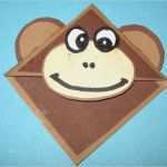 Affen Basteln Vorlage Inspiration Basteln Mit Kindern Kostenlose Bastelvorlage origami Und