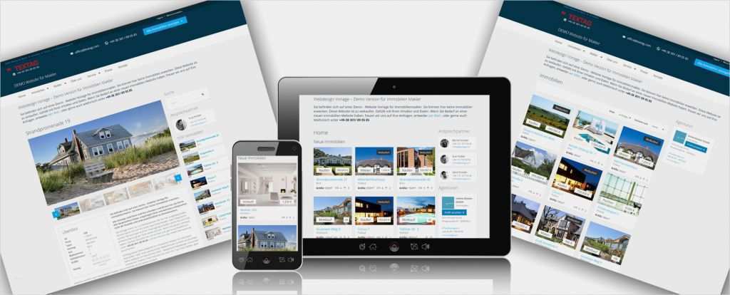 Agb Ferienwohnung Vorlage Neu Responsive Cms Webdesign Vorlage Für Immobilienportal