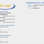 Agenda Meeting Vorlage Gut Kostenlose Protokollvorlagen Für Microsoft Word
