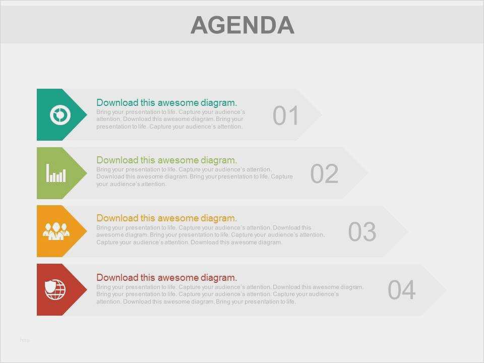 Agenda Vorlage Powerpoint Schönste Four Tags for Business Agenda Representation Powerpoint
