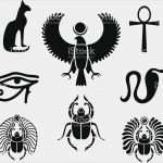 ägyptische Tattoos Vorlagen Neu Set Of Egyptian Symbols Abbildungen