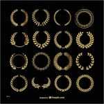 Ai Vorlagen Schönste Coroas De Louros De Ouro