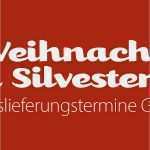 Allergene Gastronomie Vorlage Wunderbar Liefertermine Weihnachten & Silvester