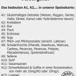 Allergene Speisekarte Vorlage Großartig Allergene