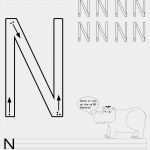 Alphabet Schreiben Lernen Vorlage Erstaunlich Buchstaben Schreiben Lernen Arbeitsblätter – Buchstabe N