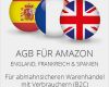 Amazon Agb Vorlage Best Of Agb Für Amazon England Frankreich Und Spanien