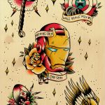 Amerikanische Tattoos Vorlagen Einzigartig the Avengers as Traditional American Tattoos I Personally