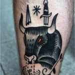 Amerikanische Tattoos Vorlagen Genial Tatouage Taureau Et Poignard