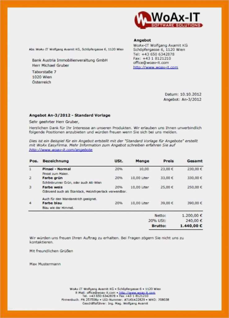 Angebot Dienstleistung Vorlage Cool 12 Angebot Vordruck